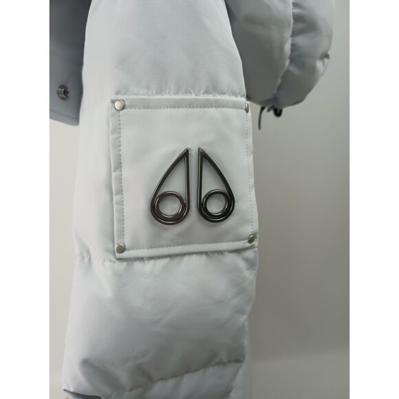 Moose Knuckles Women's Grey Cloud Berland Parka Jacket Coat Size Medium - Picture 3 of 8